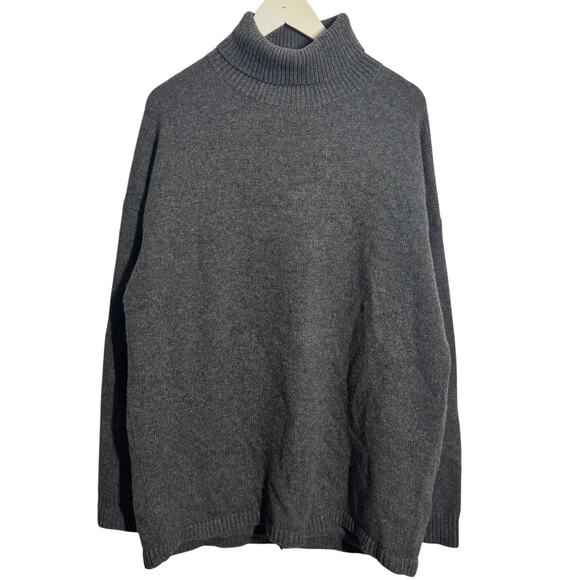Tibi Cashmere Sweater Women XS/S Gray Turtleneck Oversized Minimal Quite Luxury - Picture 1 of 8